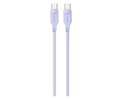 Kabel USAMS Kabel USB-C na USB-C 100W 1,2mPort Display purpurowy